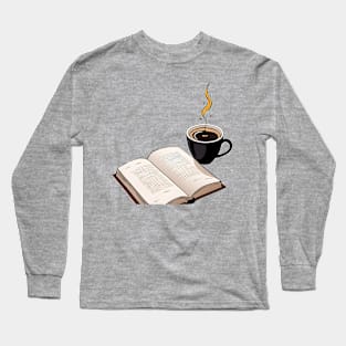 book and Coffee Long Sleeve T-Shirt